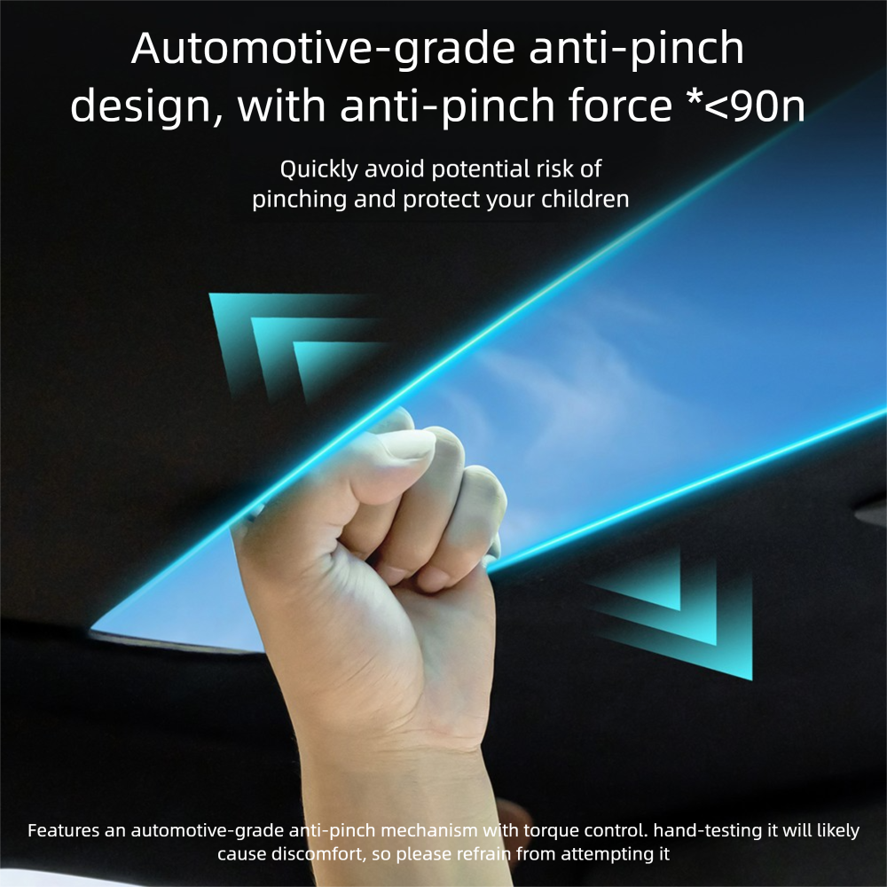 Ctmods Model Y/Cybertruck Electric Sunshade | Smart Power Sunshade with Rolls-Royce Style Starry Roof