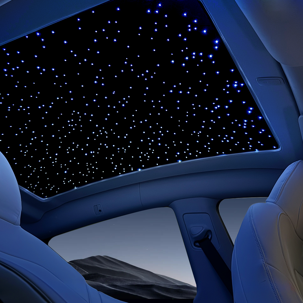 Ctmods Model Y/Cybertruck Electric Sunshade | Smart Power Sunshade with Rolls-Royce Style Starry Roof
