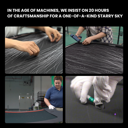 Ctmods Model Y/Cybertruck Electric Sunshade | Smart Power Sunshade with Rolls-Royce Style Starry Roof