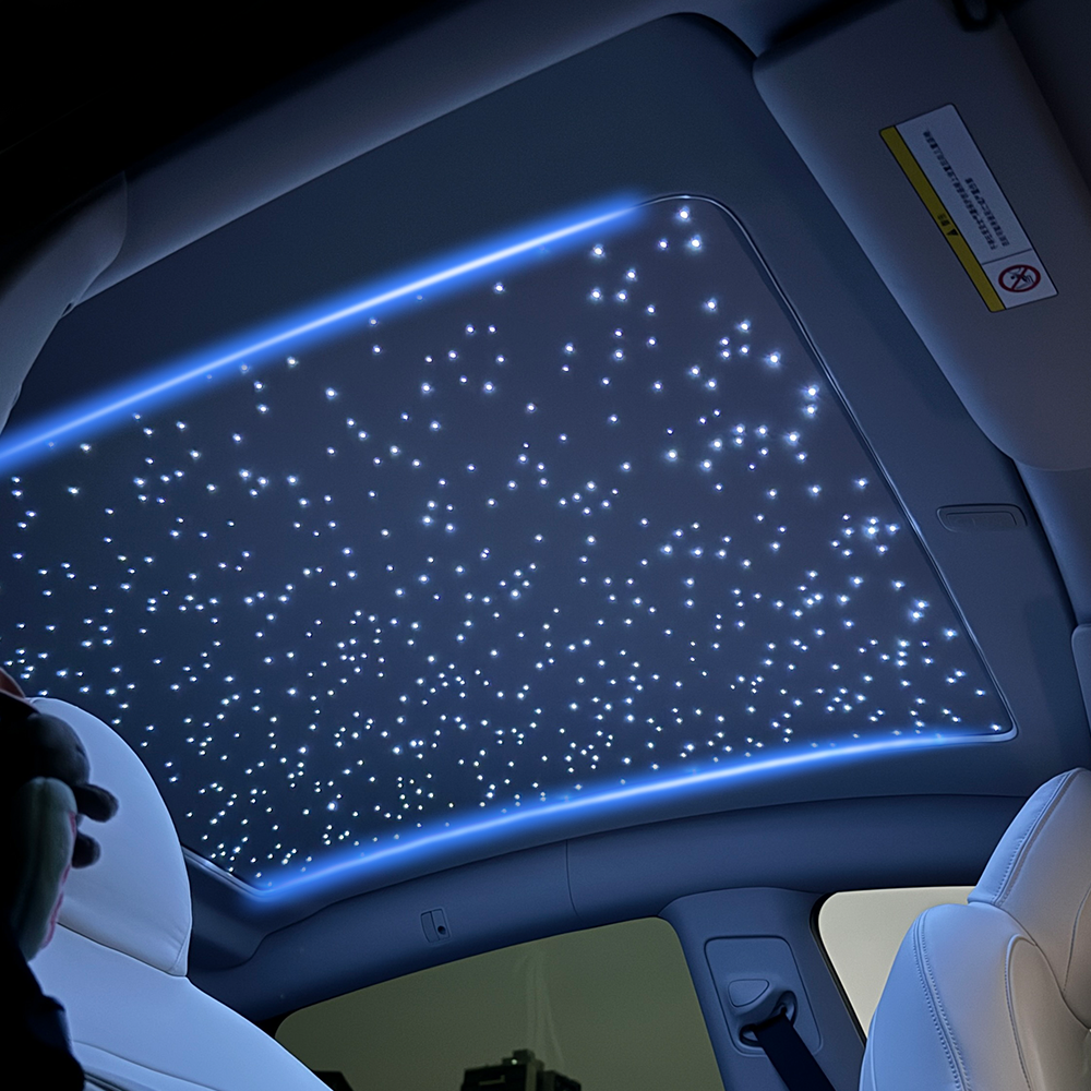 Ctmods Model Y/Cybertruck Electric Sunshade | Smart Power Sunshade with Rolls-Royce Style Starry Roof