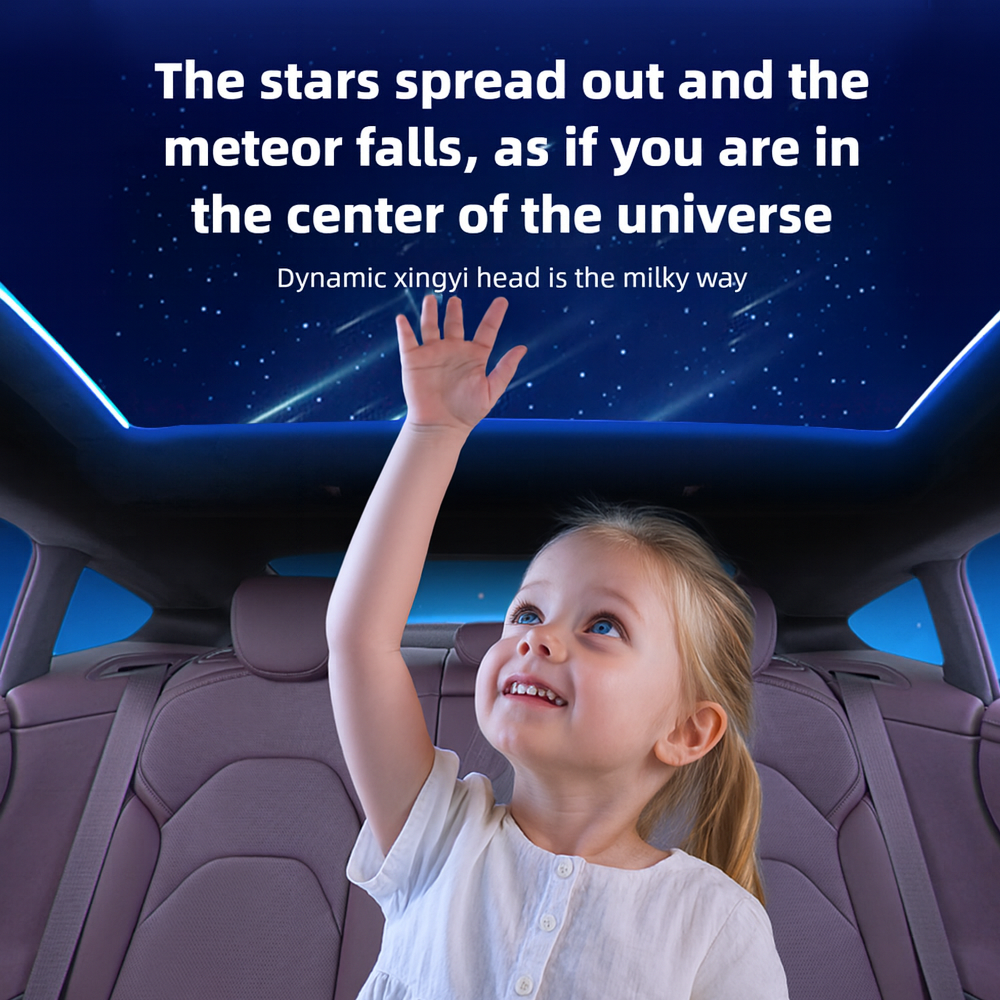 Ctmods Model Y/Cybertruck Electric Sunshade | Smart Power Sunshade with Rolls-Royce Style Starry Roof