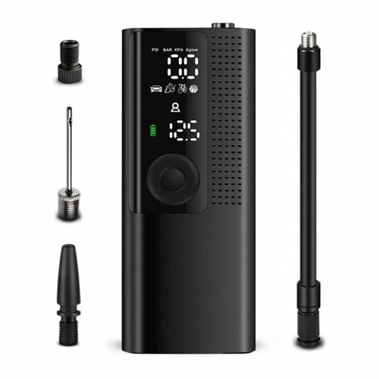 Smart Portable Air Pump | Cordless Tire Inflator for Car, Motorcycle, Bike & Sports Balls