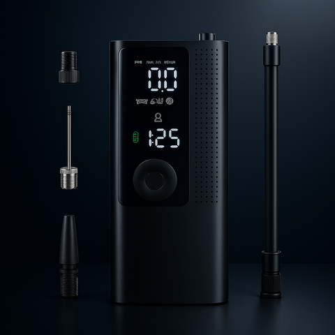 Smart Portable Air Pump | Cordless Tire Inflator for Car, Motorcycle, Bike & Sports Balls