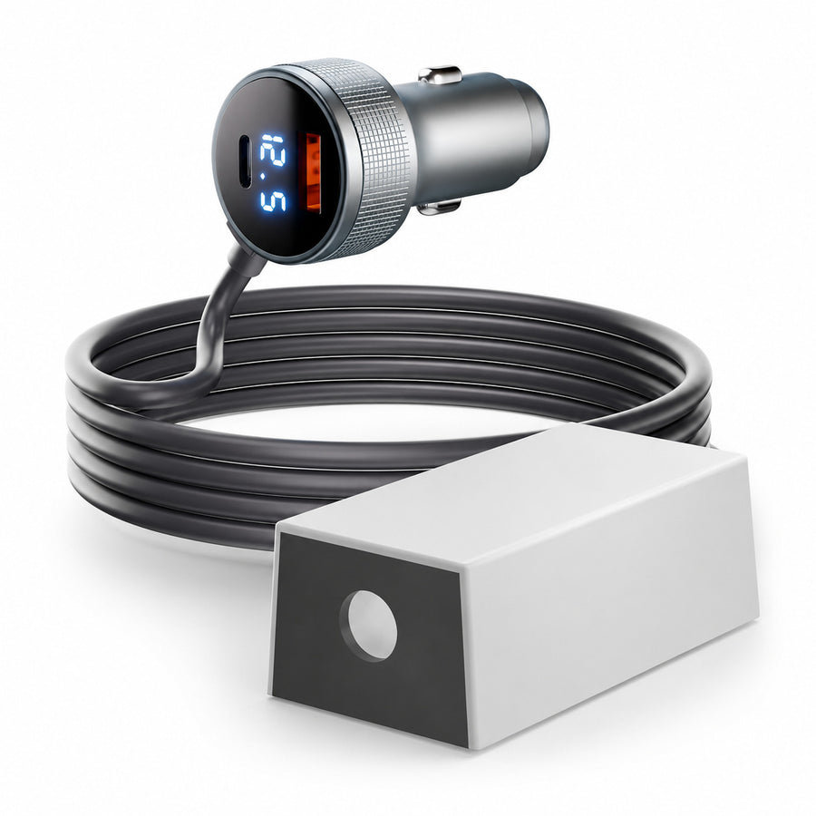 Starlink Mini 12V/24V Car Adapter with Voltage Display