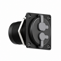 Starlink Mini & Gen 3 2-in-1 Aluminum Cable Pass-Through Panel - Waterproof RJ45/DC Female Couplers