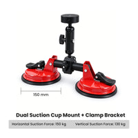 Starlink Mini Heavy-Duty Suction Cup Mount with Clamp | CTmods Red / 2-Cup