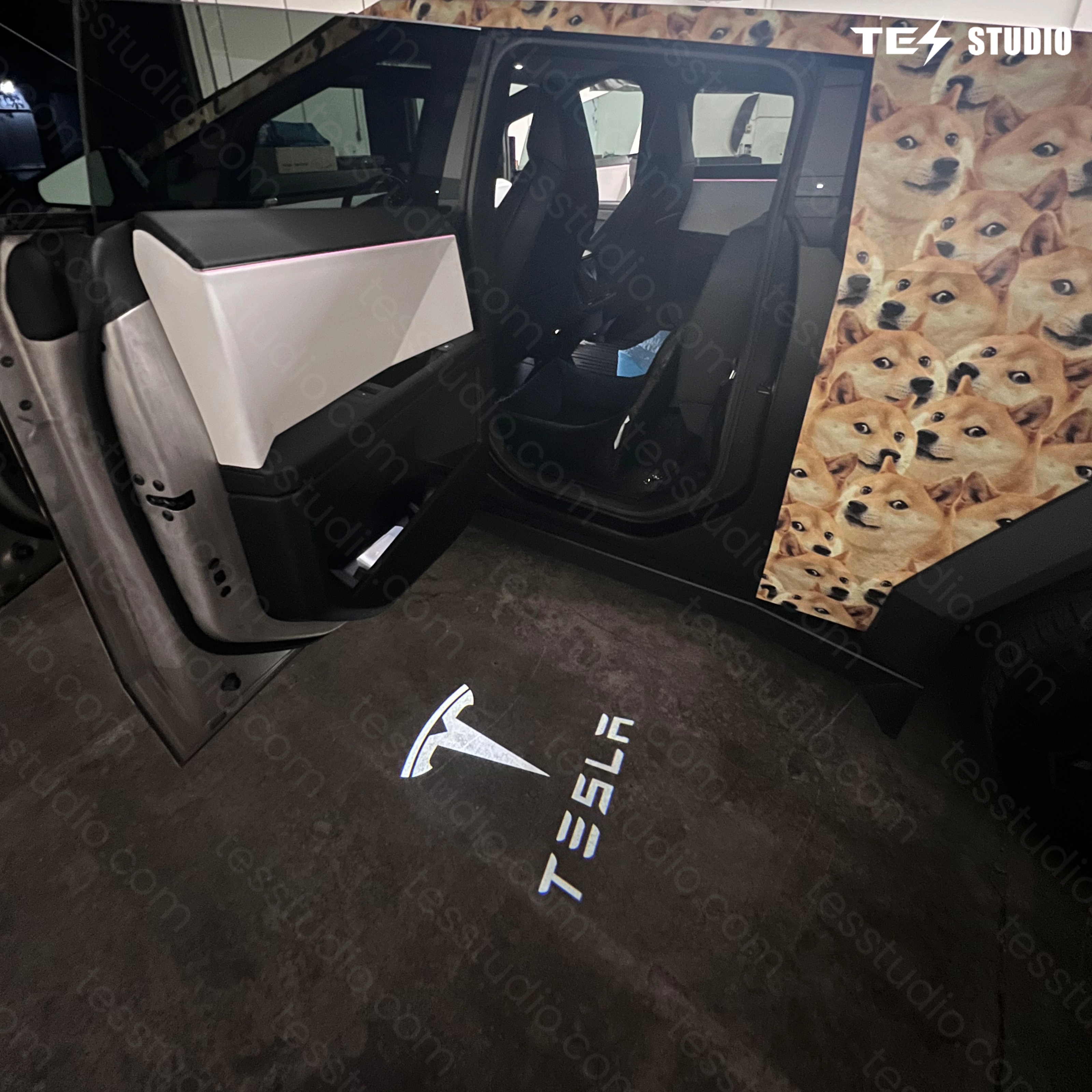 Projection Lights Cybertruck Welcome Puddle Lights For Tesla Cybertruck