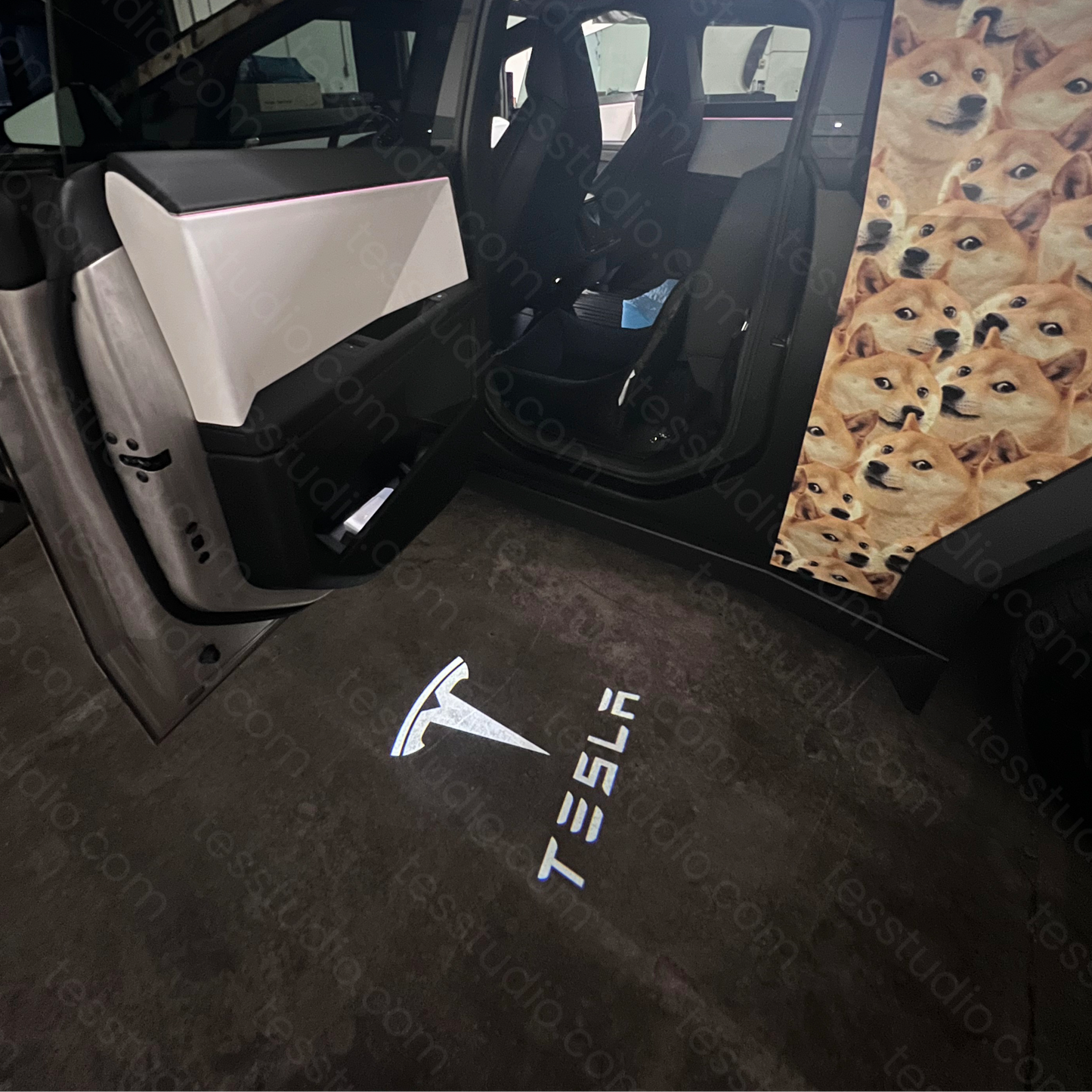 Projection Lights Cybertruck Welcome Puddle Lights For Tesla Cybertruck