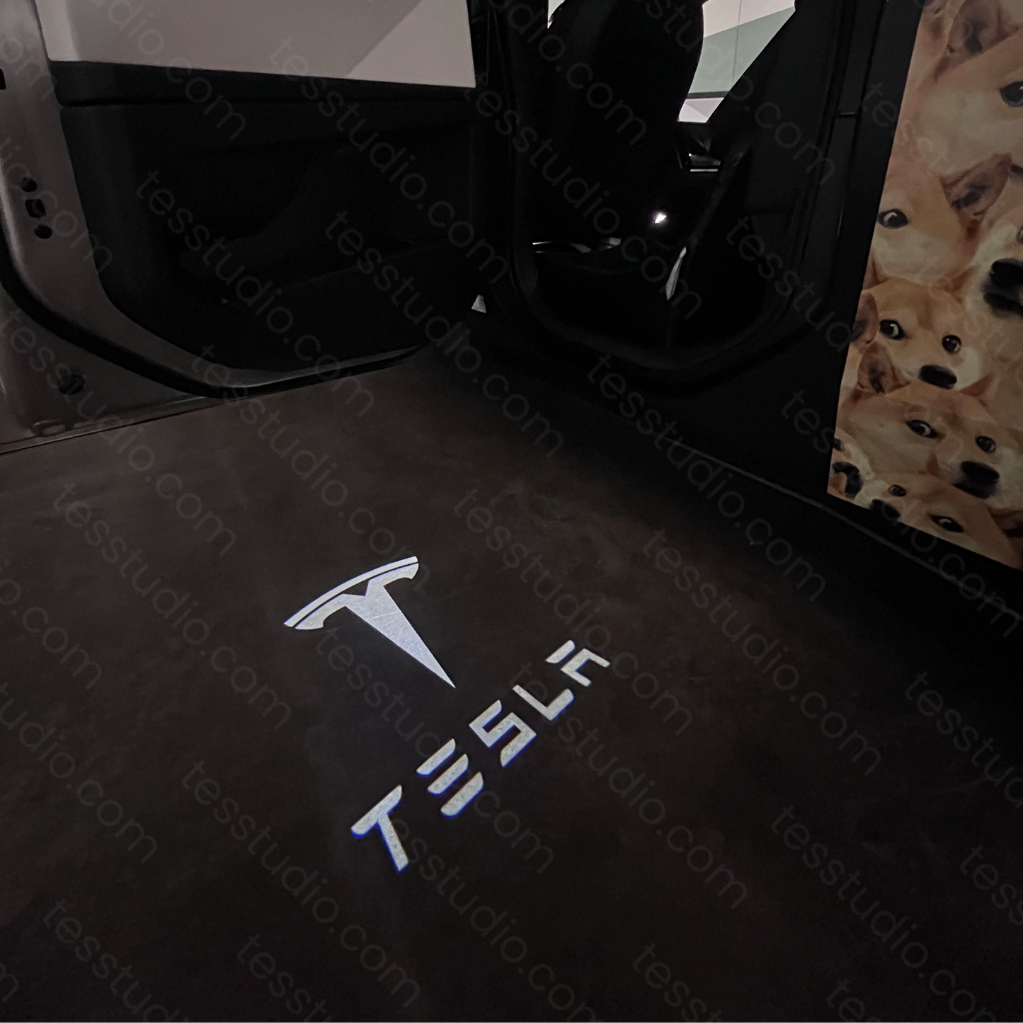 Projection Lights Cybertruck Welcome Puddle Lights For Tesla Cybertruck