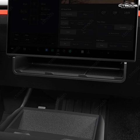 Tesla Cybertruck Under Screen Storage Organizer Storage Boxes Cybertruck Underseat Storage Bin Under Screen Storage Boxes Ctmods®