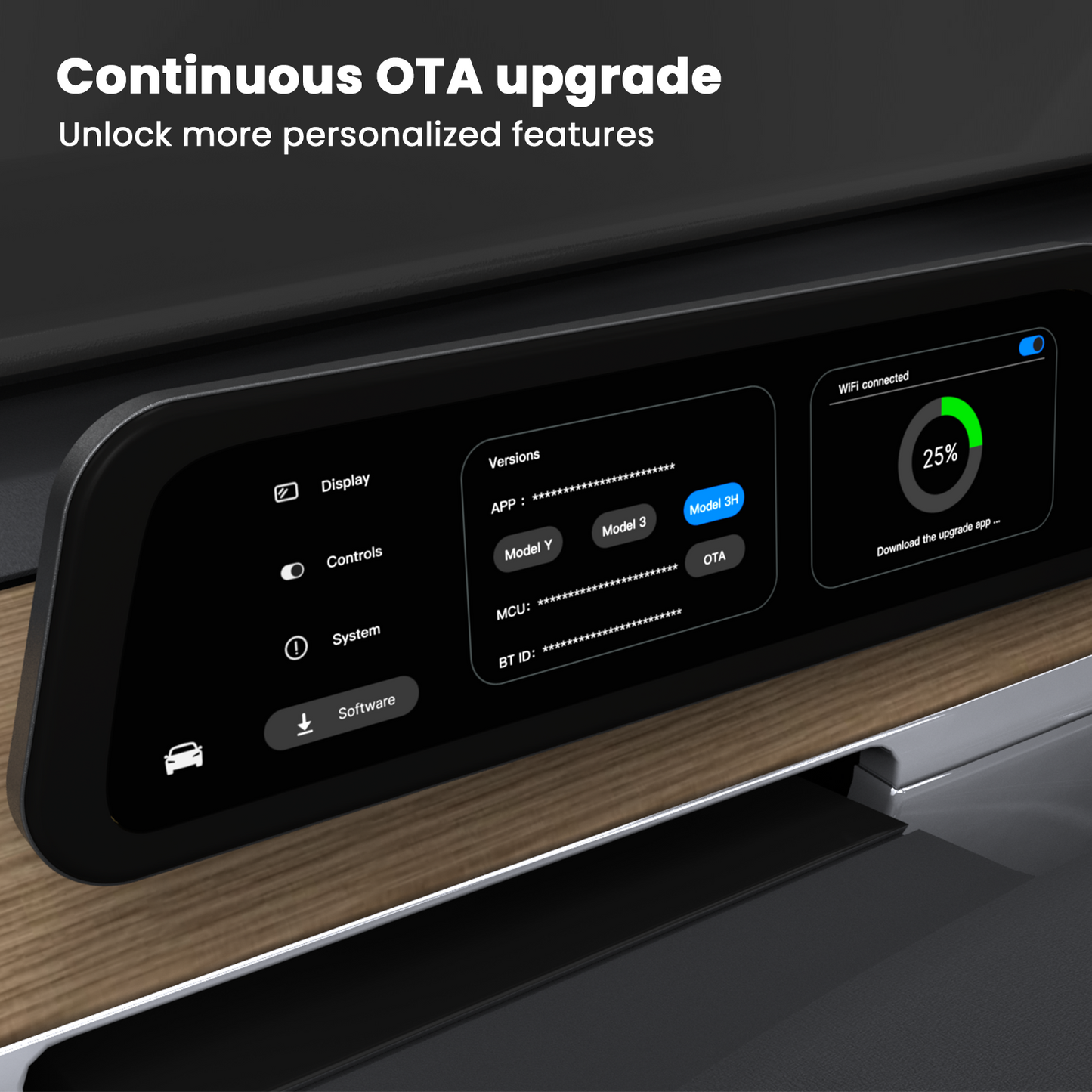 F96C CarPlay Screen Dashboard Touchscreen Display For Tesla Model 3/Y /Model Y Juniper/Model 3 Highland