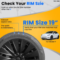 Hub Caps 19'' X Styel Wheel Cover Tire Accessories For Tesla Model Y