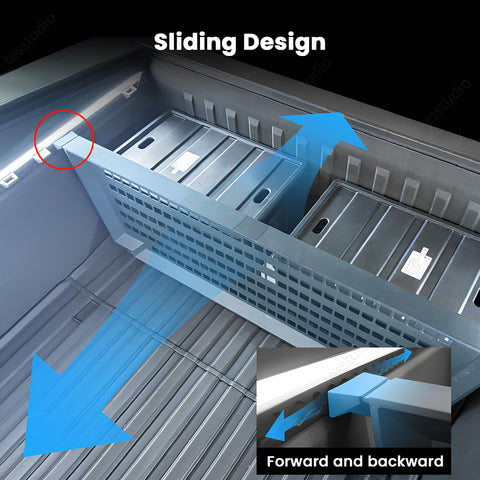 Tesla Cybertruck Vault Cargo Divider Rear Trunk Bed Divider