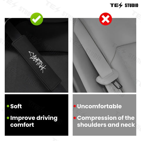 Tesla Cybertruck Seat Belt Covers Comfort Shoulder Neck Protector