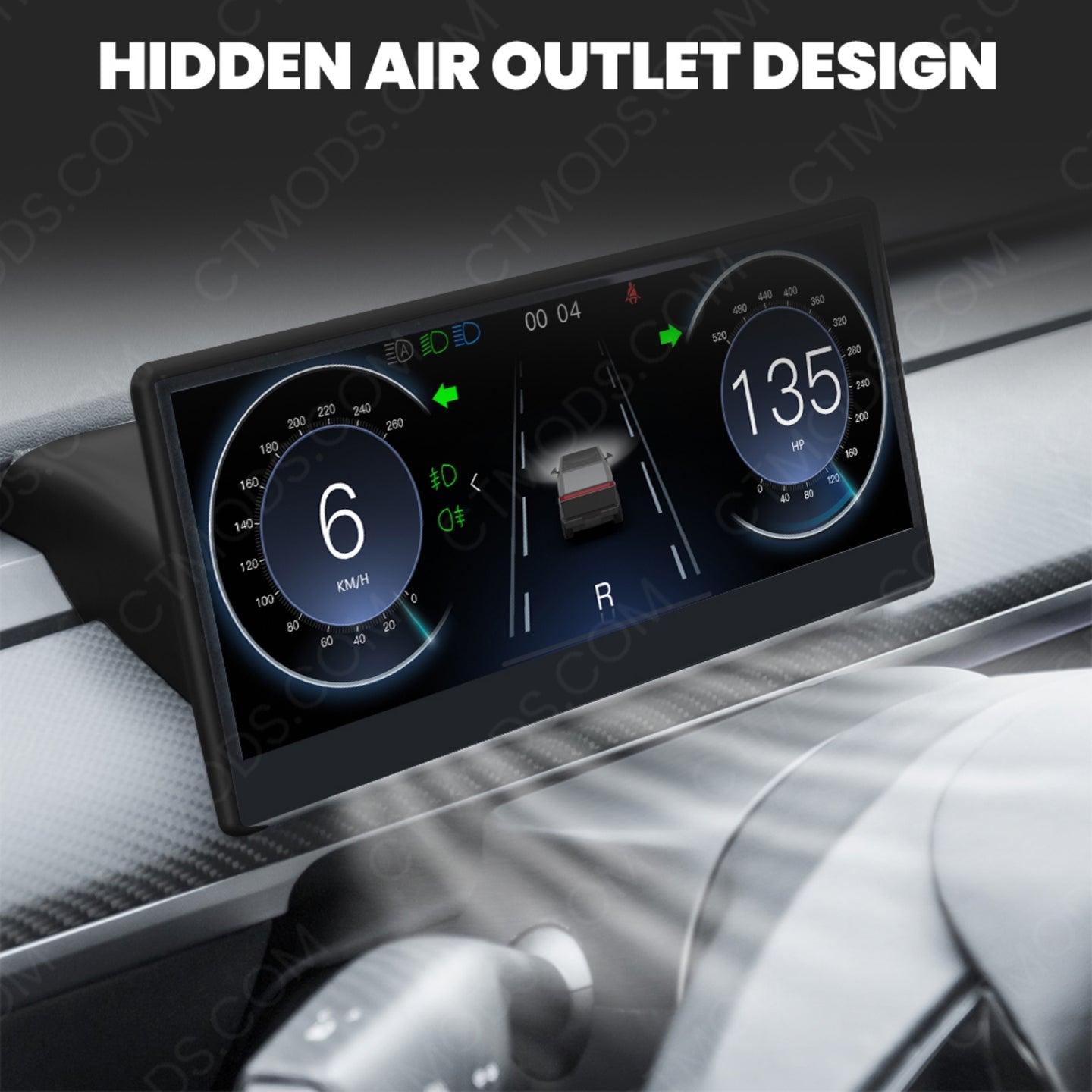 Tesla Cybertruck Accessories Carplay Instrument Dashboard Screen Display C9 9-in Touch Screen CTmods®