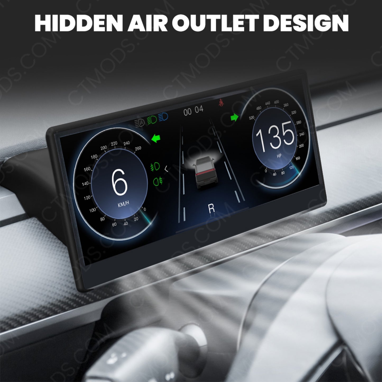 Tesla Cybertruck Accessories Carplay Instrument Dashboard Screen Display C9 9-in Touch Screen CTmods®