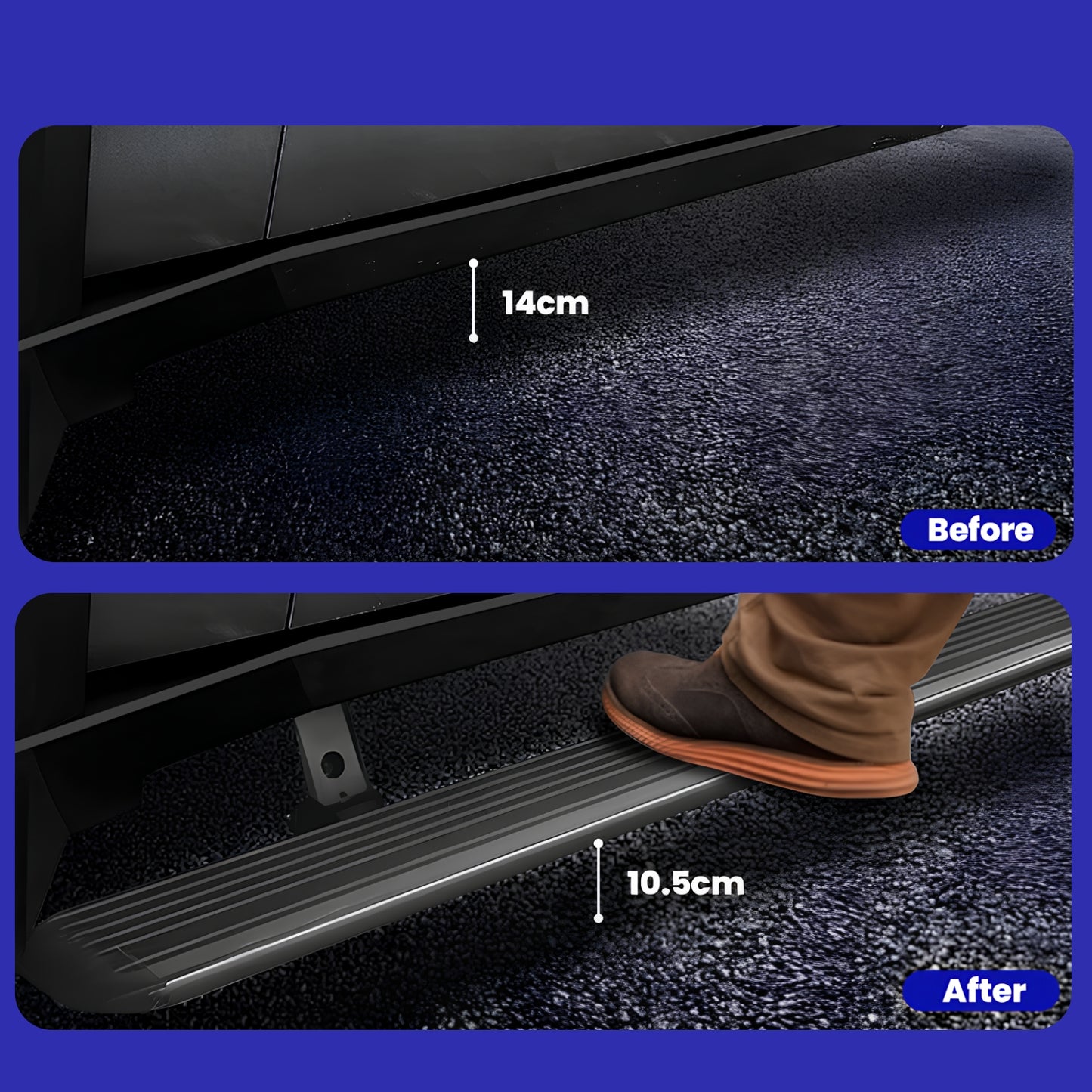 Tesla Cybertruck Accessories Deployable Electric Running Boards Side Steps Exterior Brackets Nerf Bars CTmods®