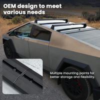 Crossbars Roof Rack Cargo Rack Rails Tesstudio-OEM Telescoping(2pcs) For Tesla Cybertruck