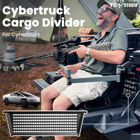 Tesla Cybertruck Vault Cargo Divider Rear Trunk Bed Divider