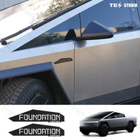 Foundation Series Vinyl Decals For Tesla Cybertruck Side Sticker Set | CTmods®