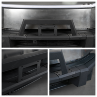 Tesla Cybertruck Steel Front Bumper with Black Texture | CTmods