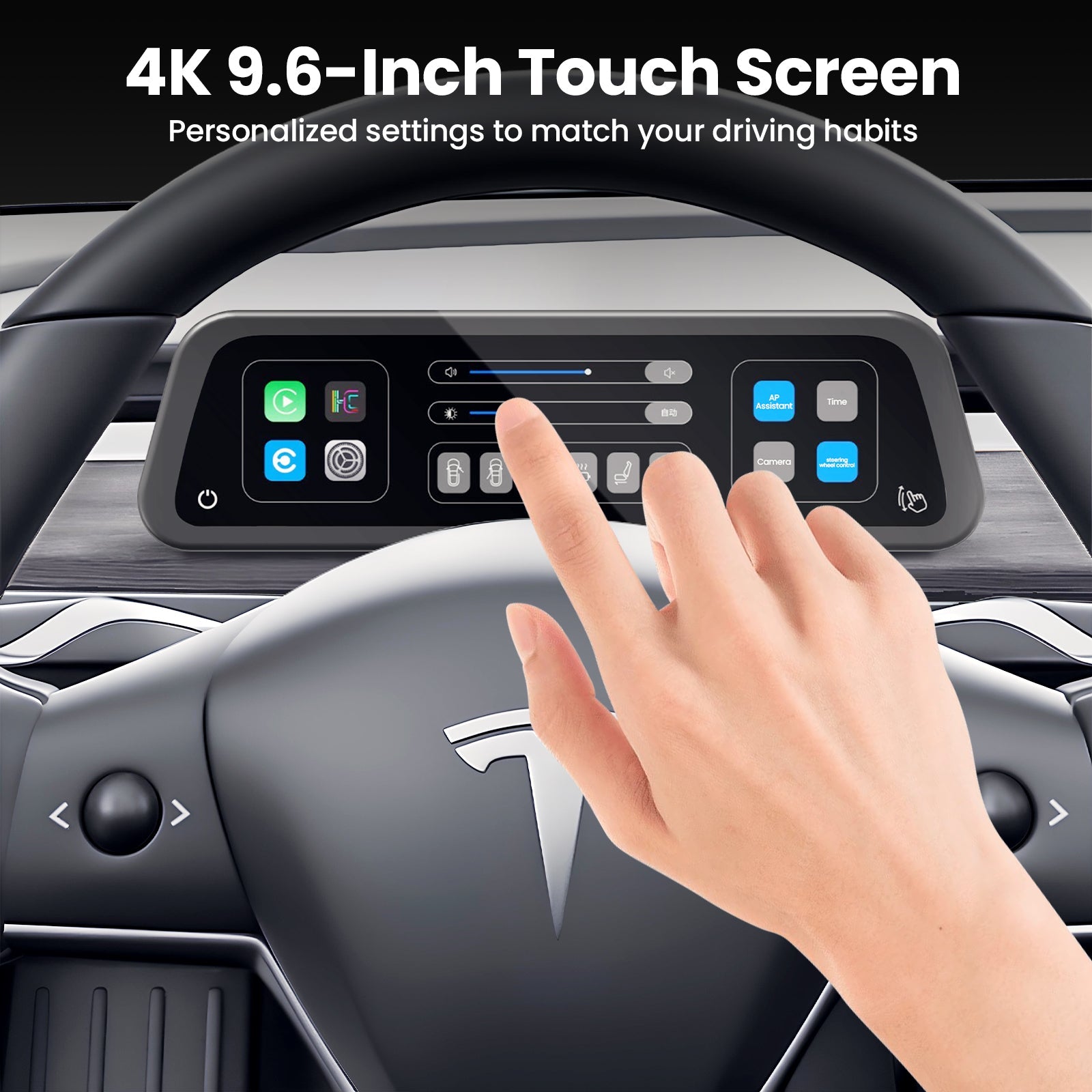 Screen Display Models Tesla Model 3/Y F96C CarPlay Screen Dashboard Touchscreen Display Model ...