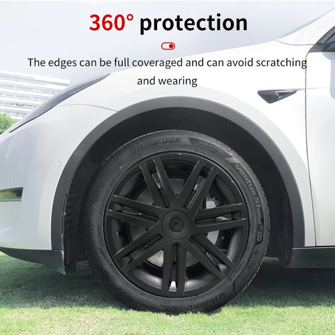 Wheel Hub Cap 19'' Star Style Wheel Cover (2020-2024 Year) For Tesla Model Y