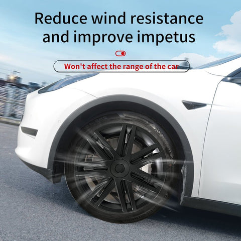 Wheel Hub Cap 19'' Star Style Wheel Cover (2020-2024 Year) For Tesla Model Y