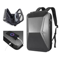 Tesstudio Cybervault Backpack 2.0 – Anti-Theft, USB Charging, Hard-Shell Travel Backpack