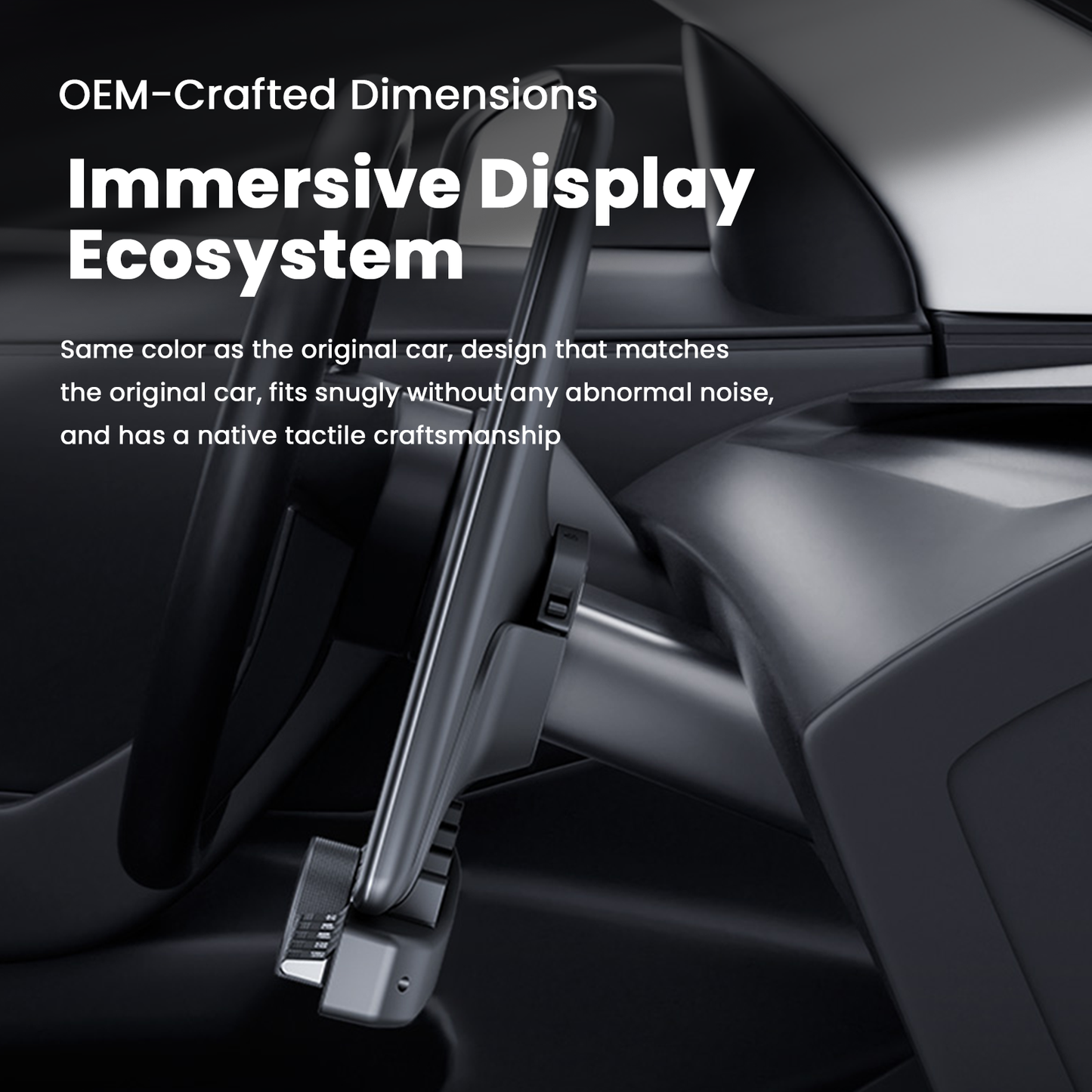 Tesstudio Magic Rotating Button Docking Station for Tesla Model 3/Y/Highland Model Y Juniper 2.0