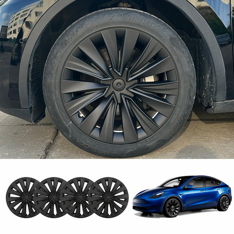 Tesstudio Tesla Model Y (2020-2024)19'' X-Style C Wheel Covers – Aerodynamic Protection & Stylish Upgrade/ Matte Black