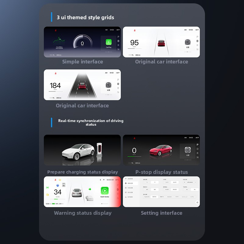 Upgraded Tesla Dashboard FY9C Pro for model 3/Y/3 highland/YJuniper Tesstudio