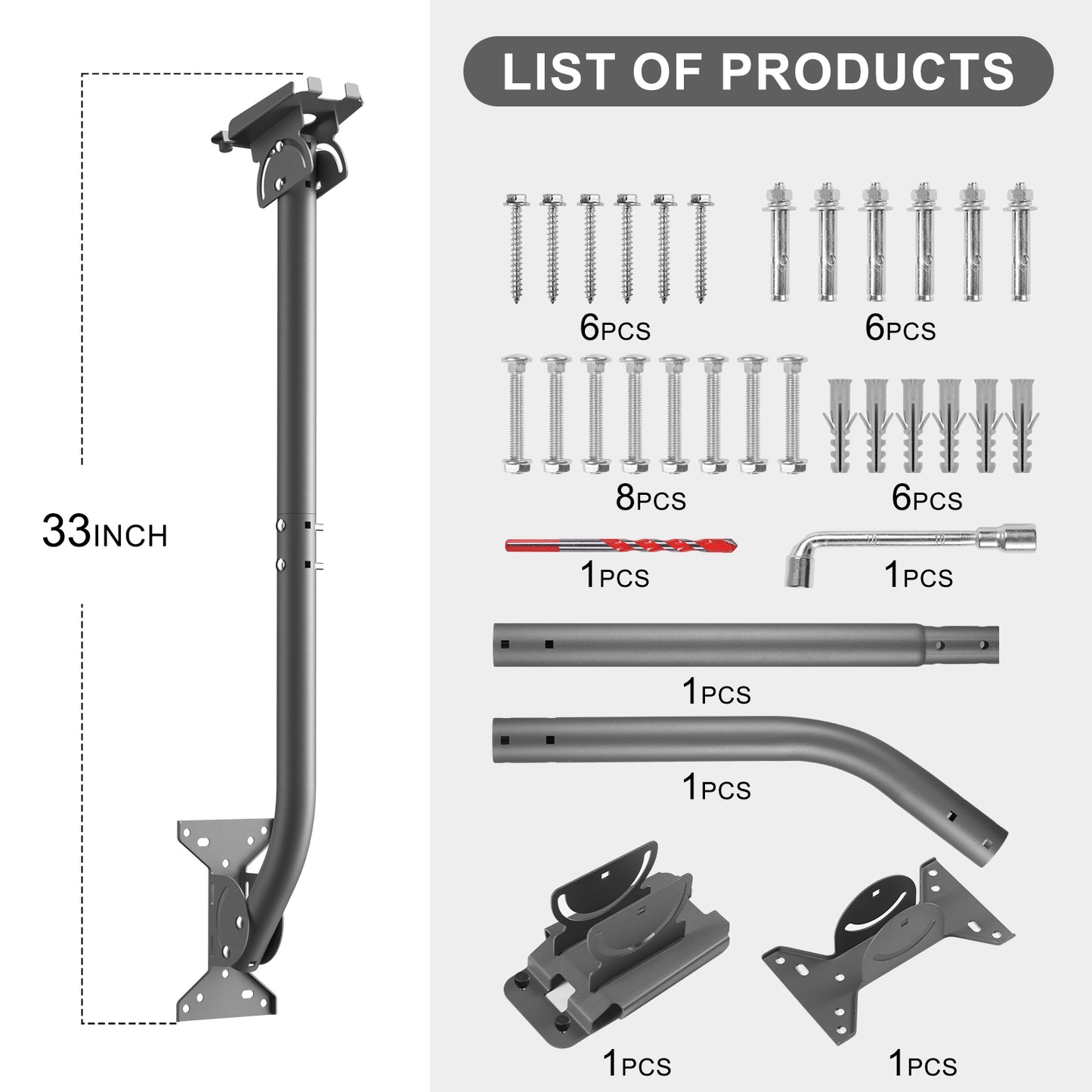 Starlink V5 Roof & Wall Mount - 180° Tilt Adjustment
