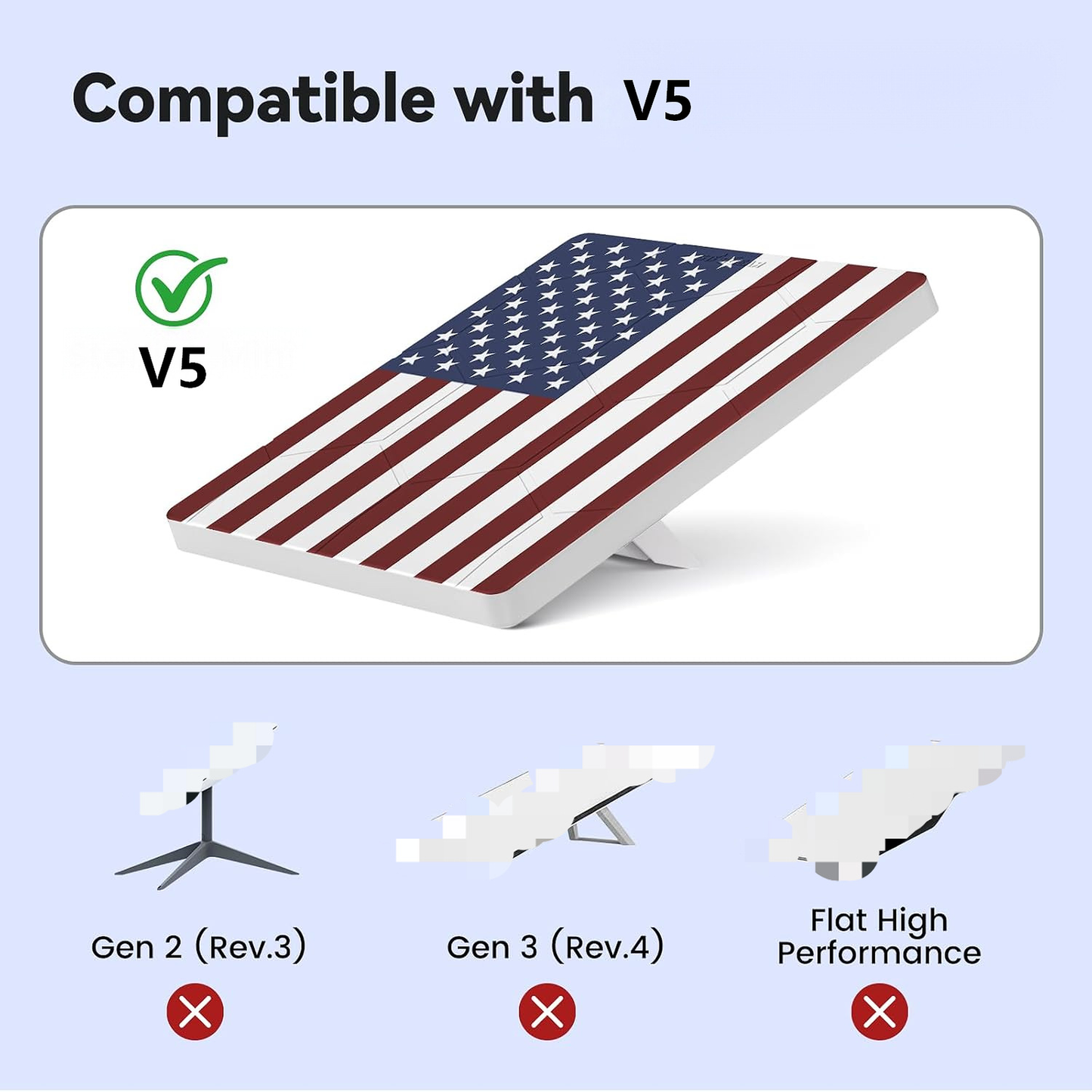 Starlink V5 Silicone Protective Case - U.S. Flag Design