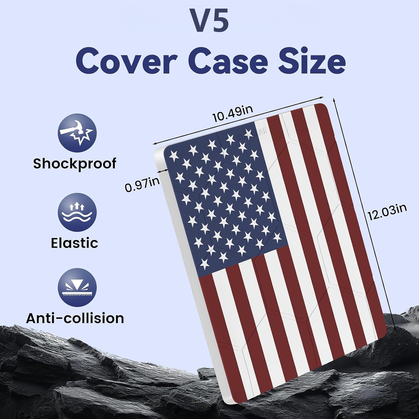 Starlink V5 Silicone Protective Case - U.S. Flag Design