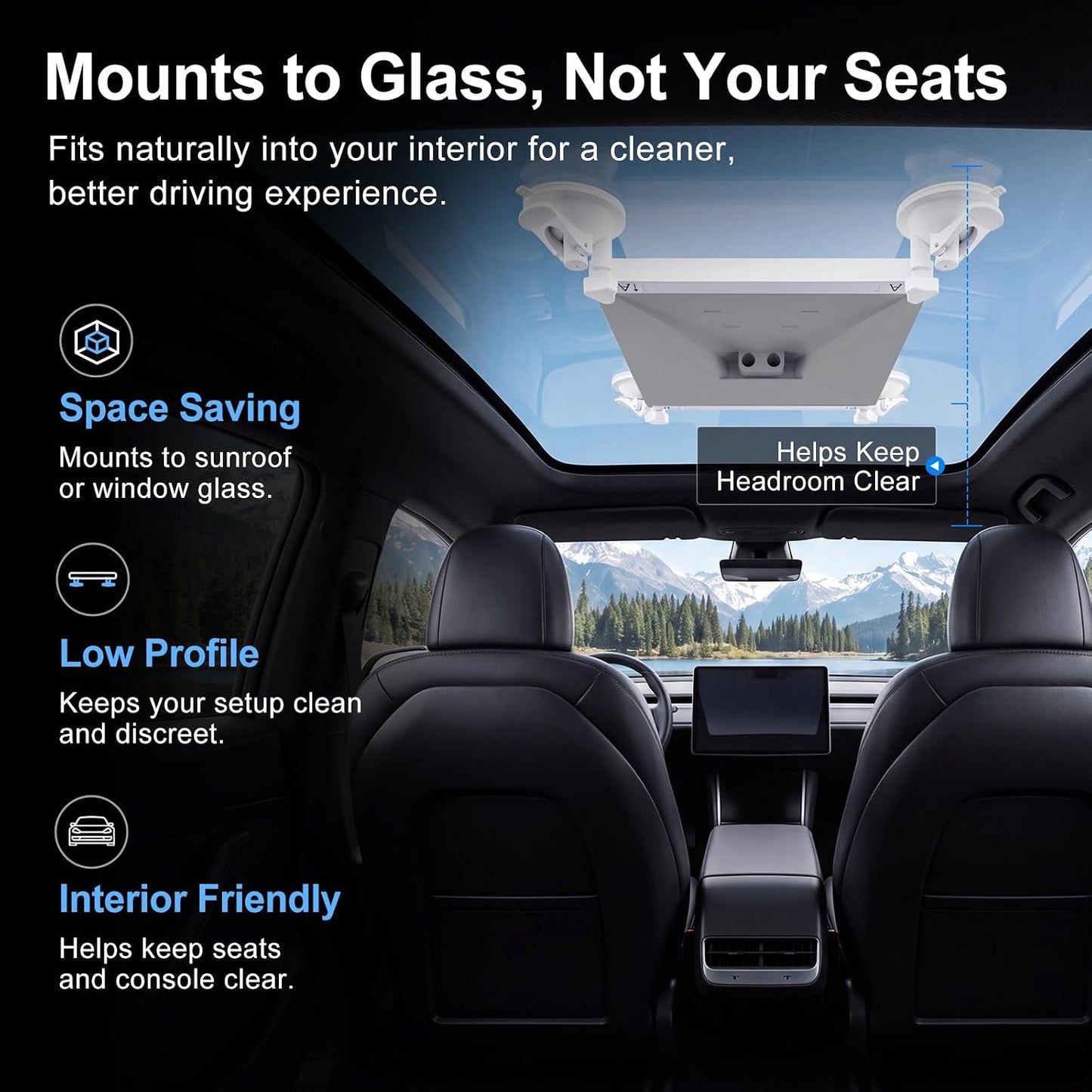 Starlink Mini Window & Sunroof Suction Mount