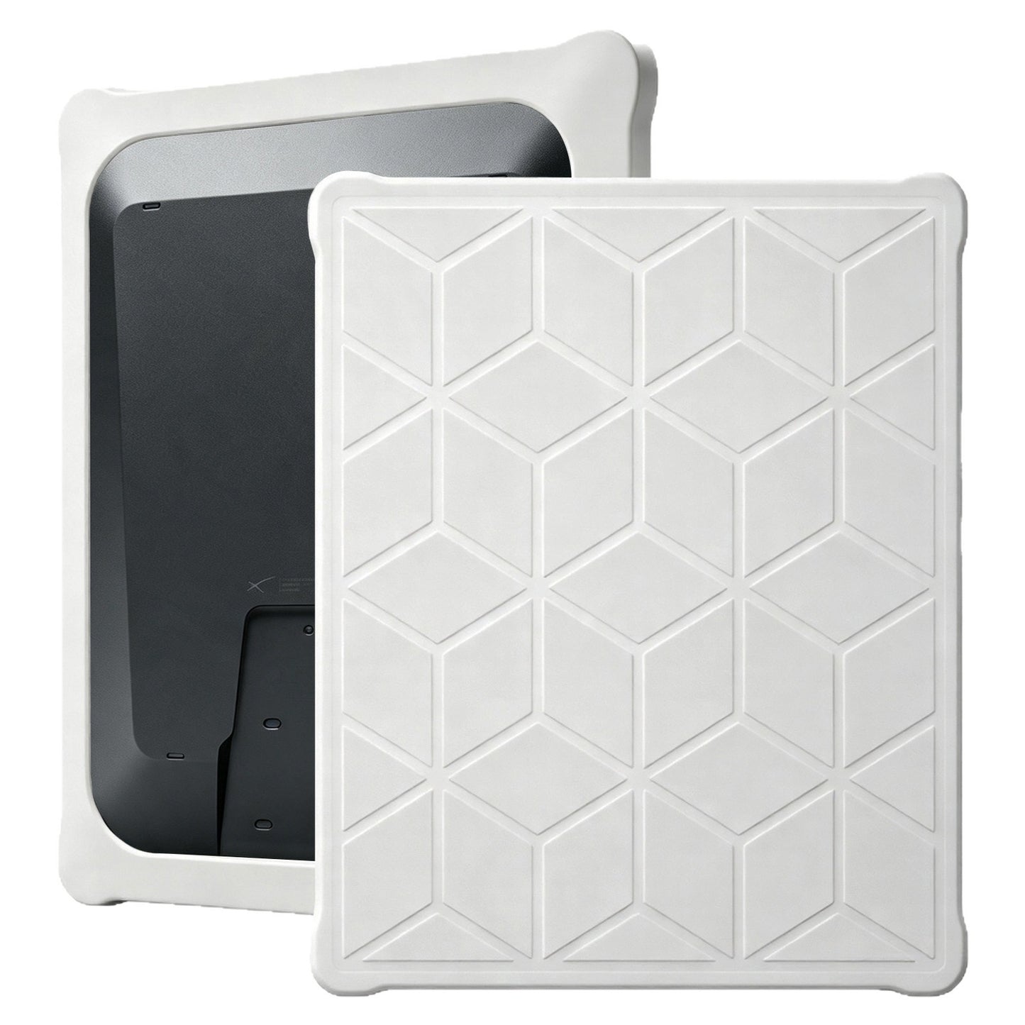 Starlink V5 Silicone Protective Case 3D Diamond Pattern white product view