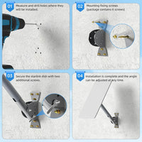 Adjustable Roof Pole Mounting Kit for Starlink Gen 2 Dish