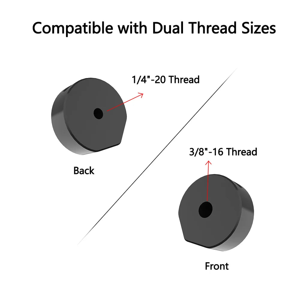 2025 New Version Tripod Mount Adapter for Starlink Mini – Compatible with 1/4"-20 & 3/8"-16 Threads