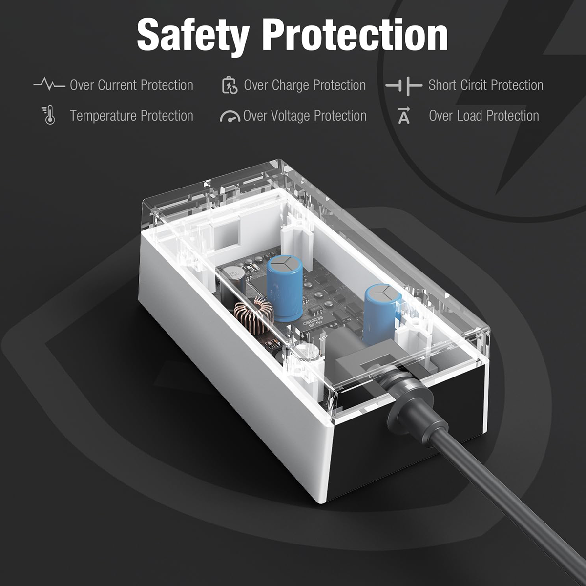 60W AC to DC Power Supply Adapter for Starlink Mini