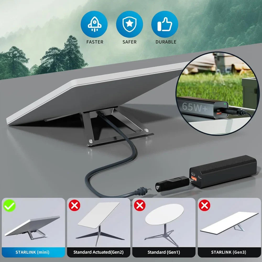 USB-C Male to DC Female Power Cable Adapter for Starlink Mini