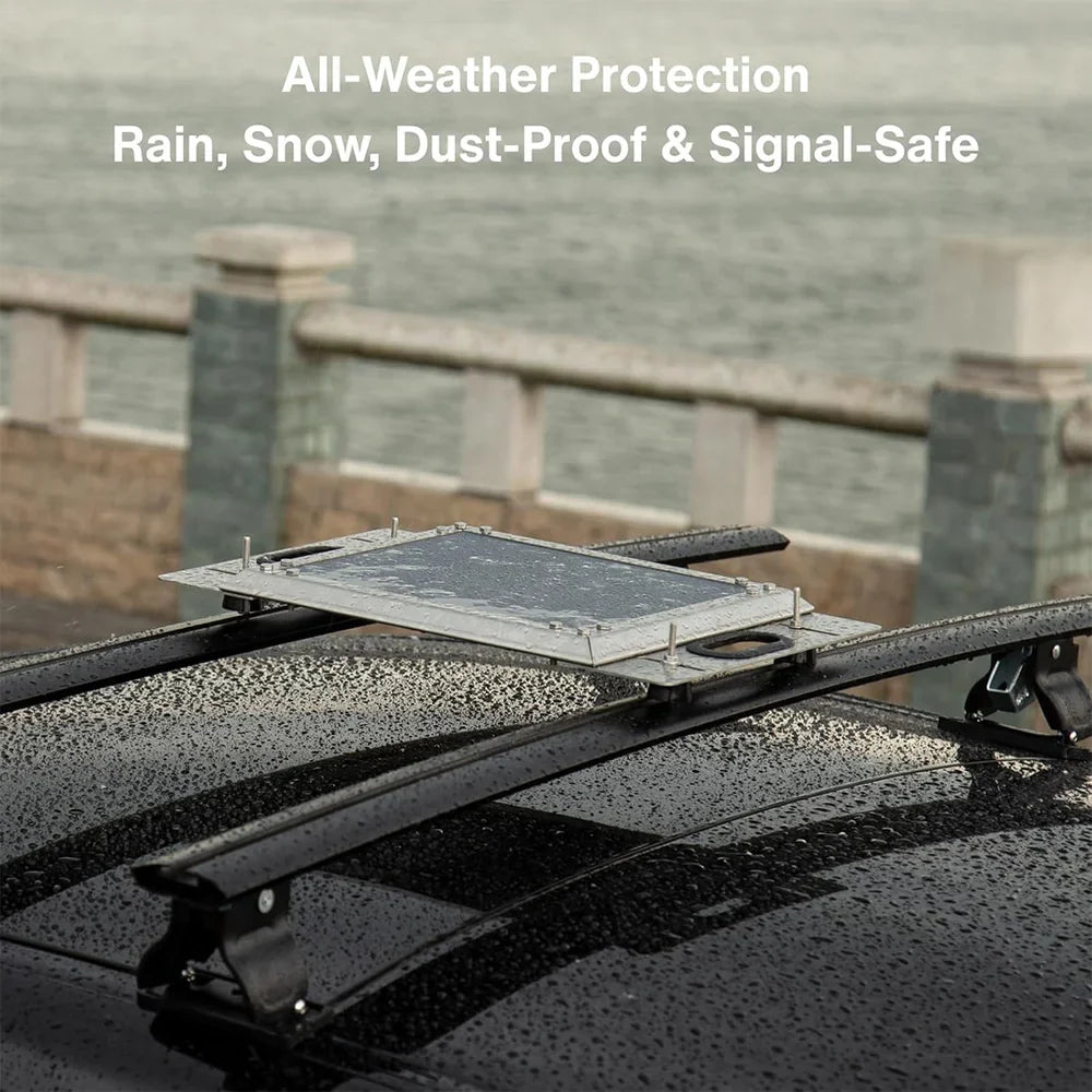 Starlink Mini T-Slot Roof Rack Mount with Stainless Steel Frame & PC Shell Cover