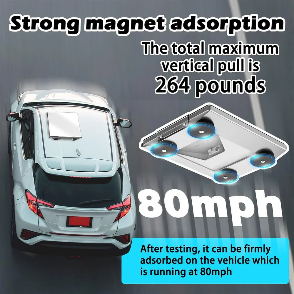 Starlink Mini Magnetic Flat Mount Kit with PC Cover Plate — 264 lbs Load Capacity