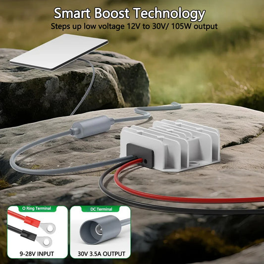 12V/24V to 30V Converter with Female Plug for Starlink Mini