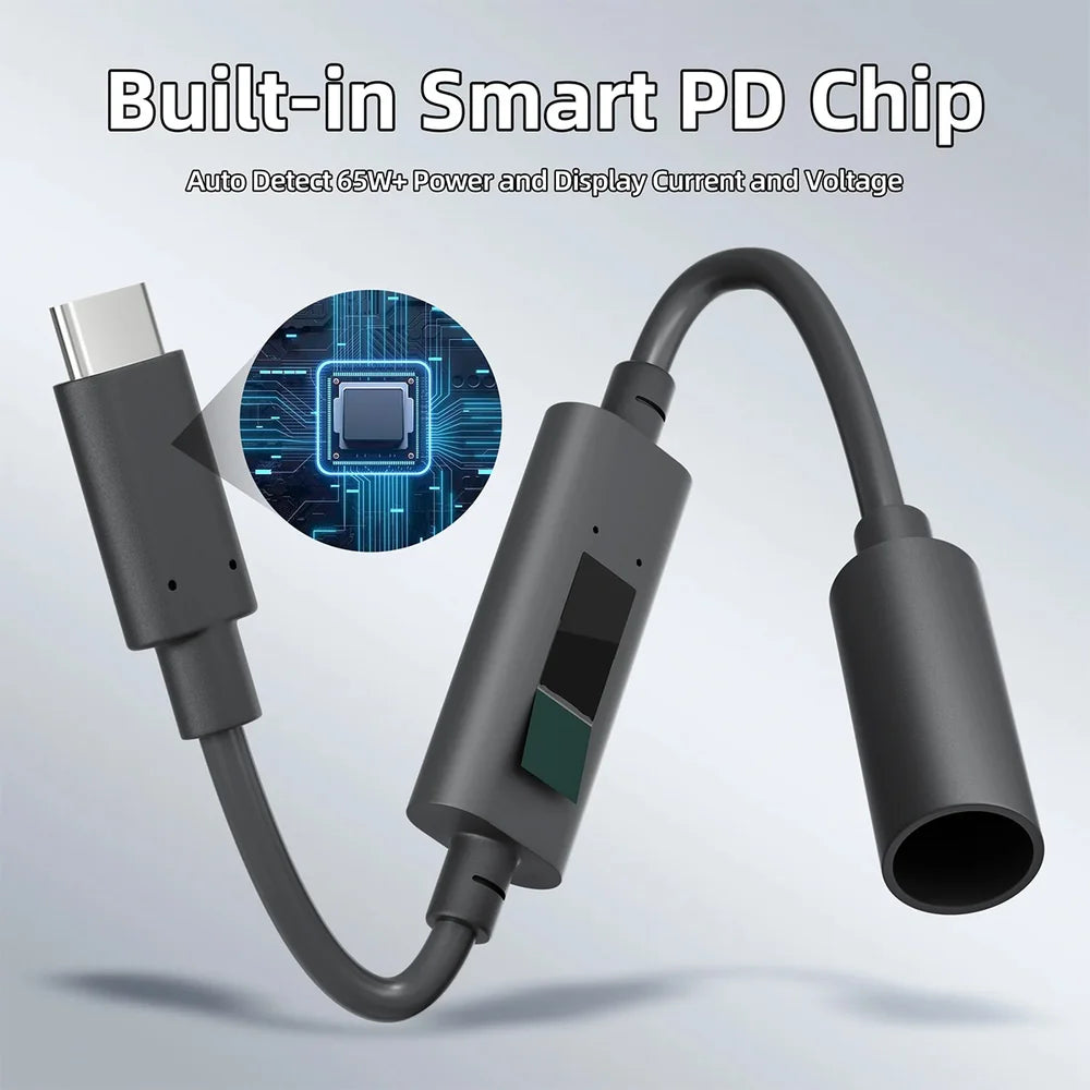 Starlink Mini PD USB-C to DC Female Adapter with Digital Display (Volt/Amp)