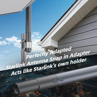 Aluminum Pipe Mount Adapter for Starlink Gen 2 Dish