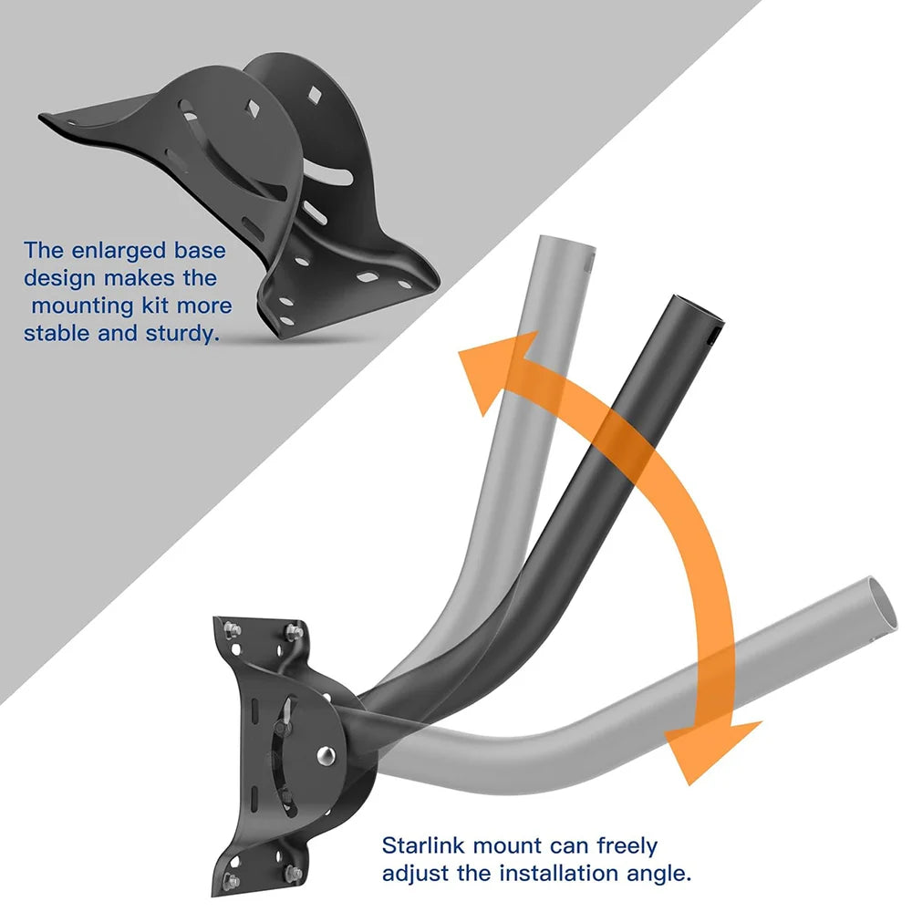 Adjustable Roof Wall Mount Kit for Starlink Gen 2