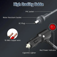 Car Cigarette Lighter DC Power Cable with Switch for Starlink Mini