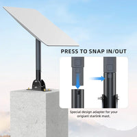 Adjustable Roof Pole Mounting Kit for Starlink Gen 2 Dish