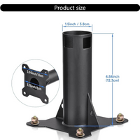 Heavy-Duty Carbon Steel Roof Mount for Starlink Gen 2 Dish